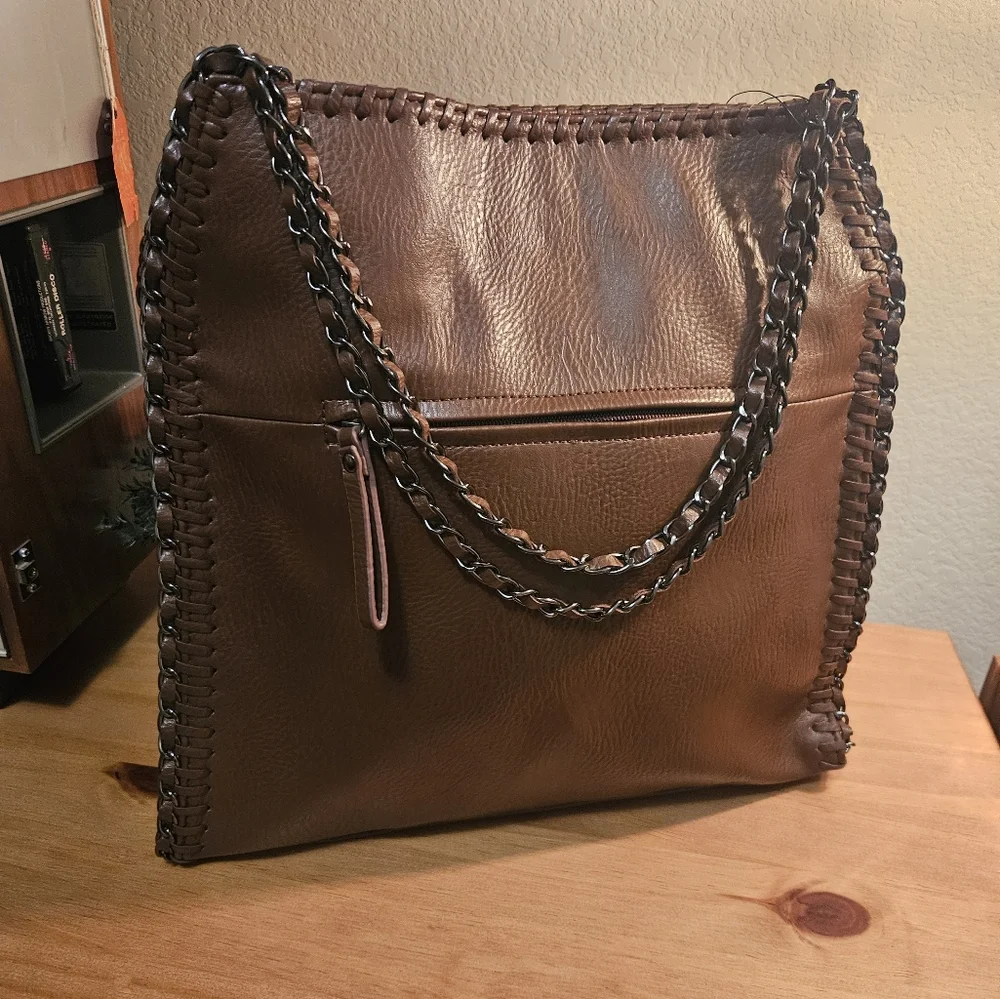 Brown Fringe Shoulder Bag - Picture 5 of 6